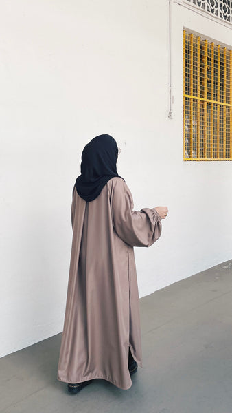 Rumi Cotton Dress : Walnut