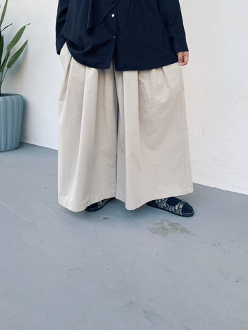 Super Wide Pants : Beige