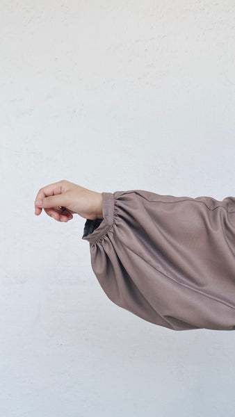 Rumi Cotton Dress : Walnut