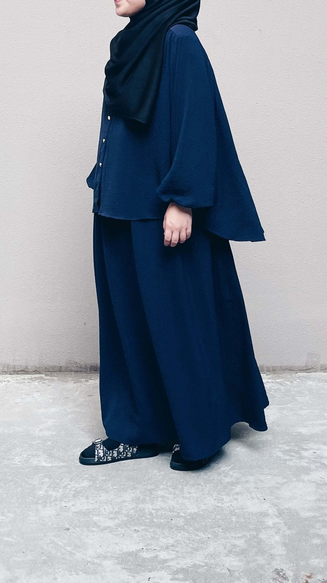 Top & Skirt Set : Navy