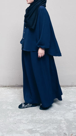 Top & Skirt Set : Navy