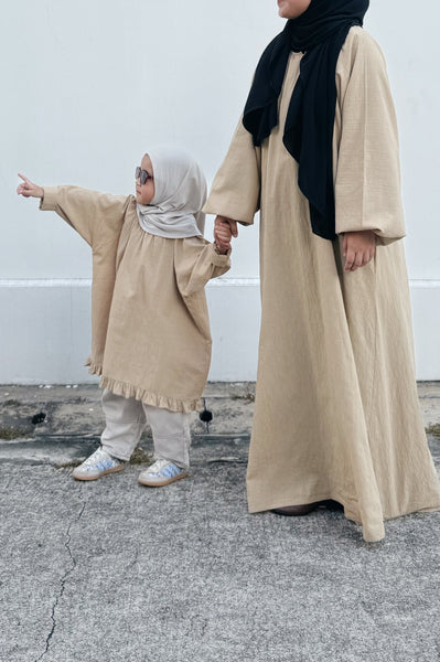 Hannah ShirtDress : Sand