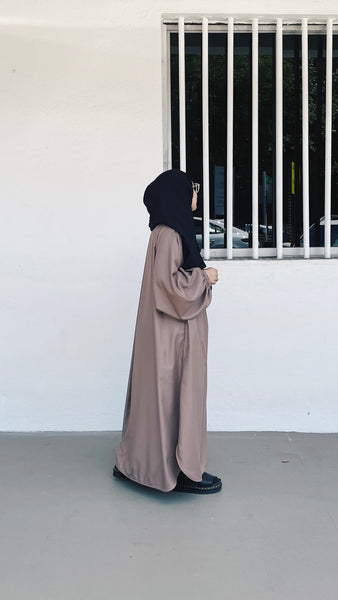 Rumi Cotton Dress : Walnut
