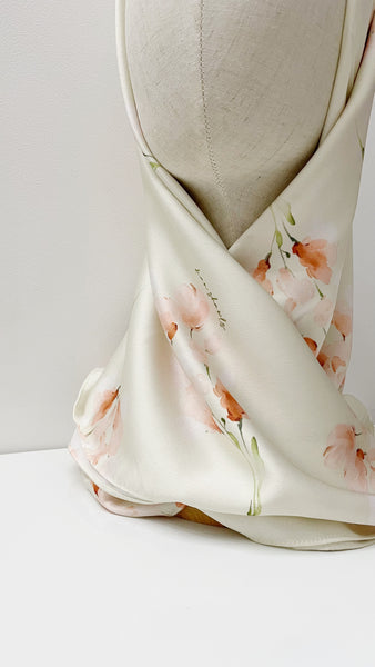 Satin Scarf 45” : Butter