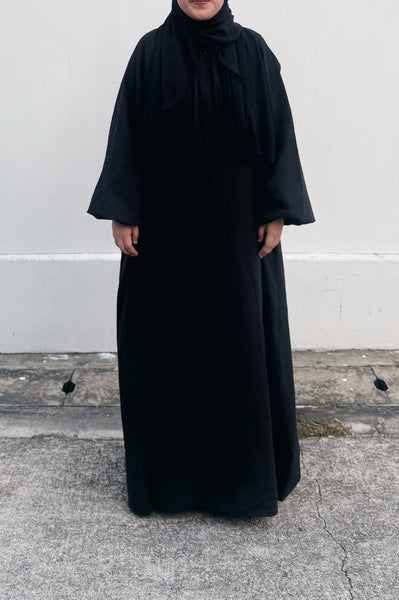 Everyday Cotton Dress : Black