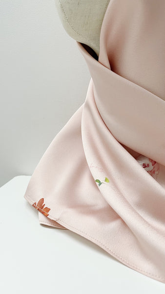 Satin Scarf 45” : Blush