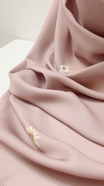 Matte Satin Shawl : Rosewood