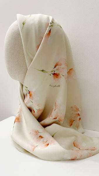 Satin Scarf 45” : Butter