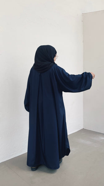 Rumi Cotton Dress : Navy