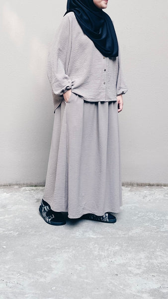 Top & Skirt Set : Sage