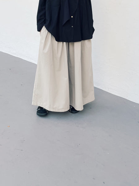 Super Wide Pants : Beige