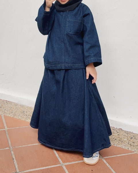 Denim : Flare Skirt