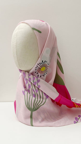 Voile Scarf 45” : Pink