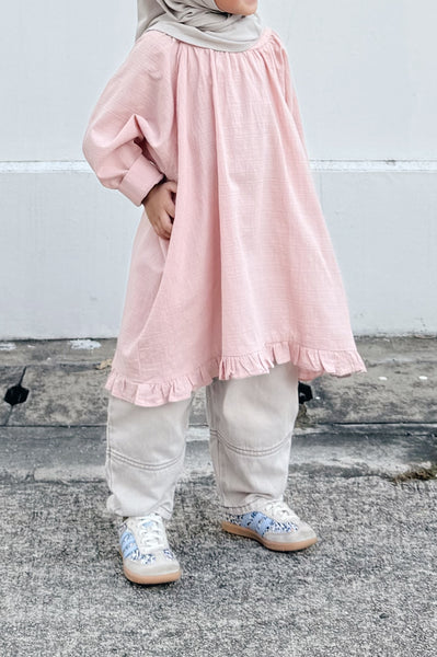 Hannah ShirtDress : Blush