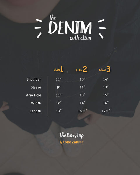 Denim : Boxy Top