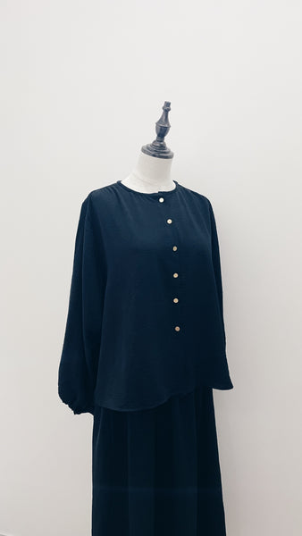 Top & Skirt Set : Black