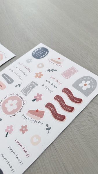 Sticker Sheet Set