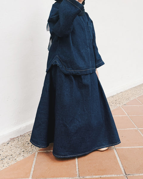 Denim : Flare Skirt