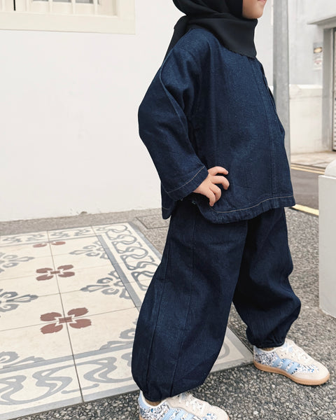 Denim : Barrel Pants