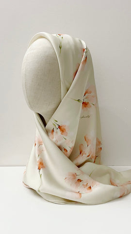 Satin Scarf 45” : Butter