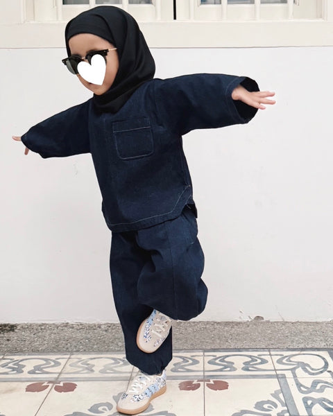 Denim : Barrel Pants