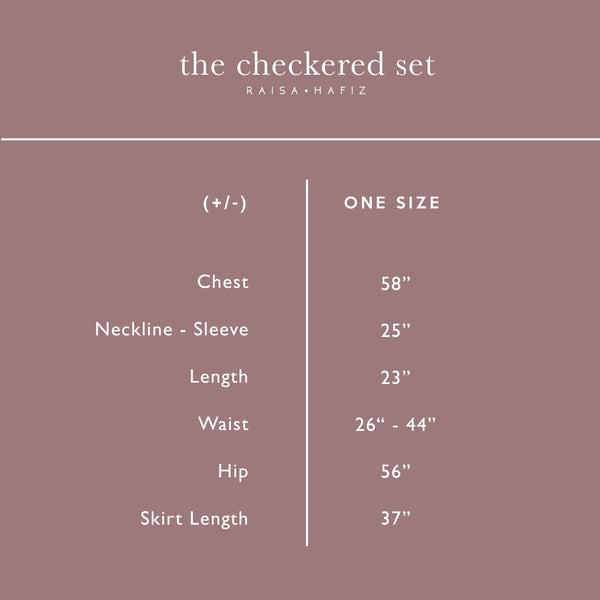 The Checkered Set : Cedar