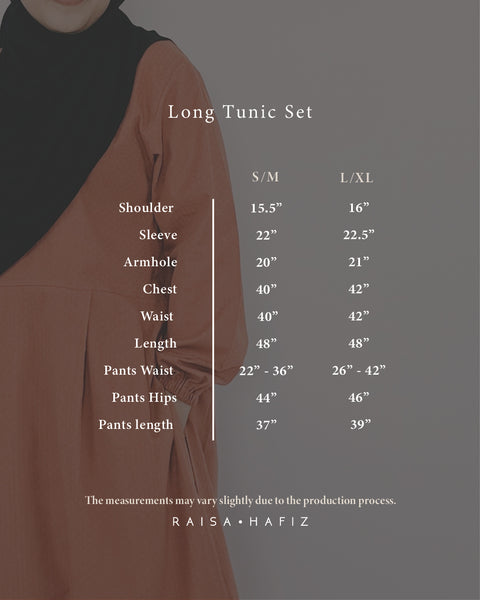 Long Tunic Set : Brick