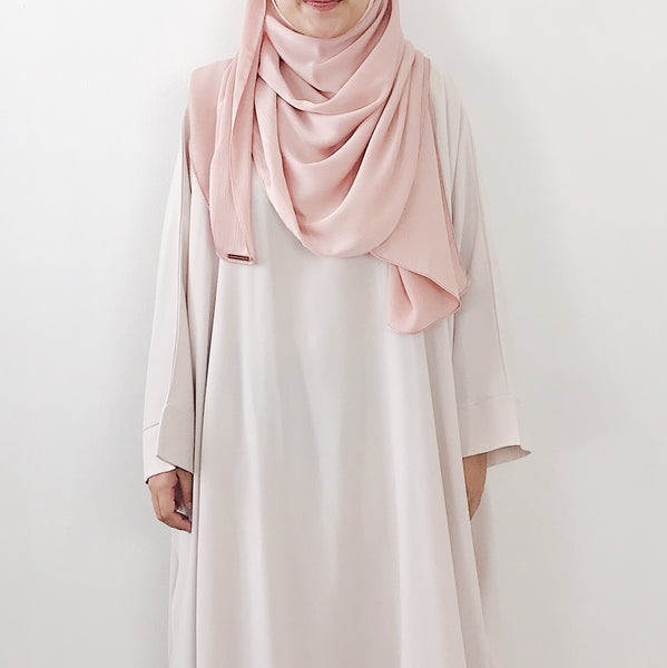 Textured Satin : Baby Pink