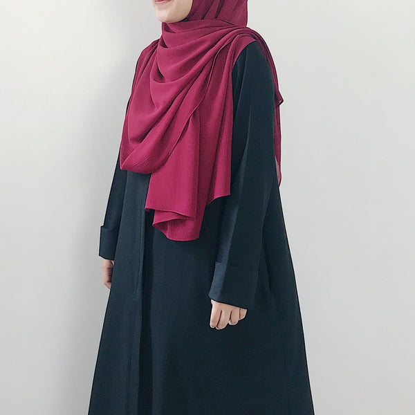 Textured Chiffon : Scarlet