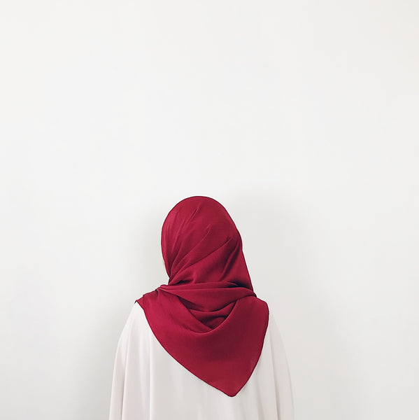 Textured Satin : Red