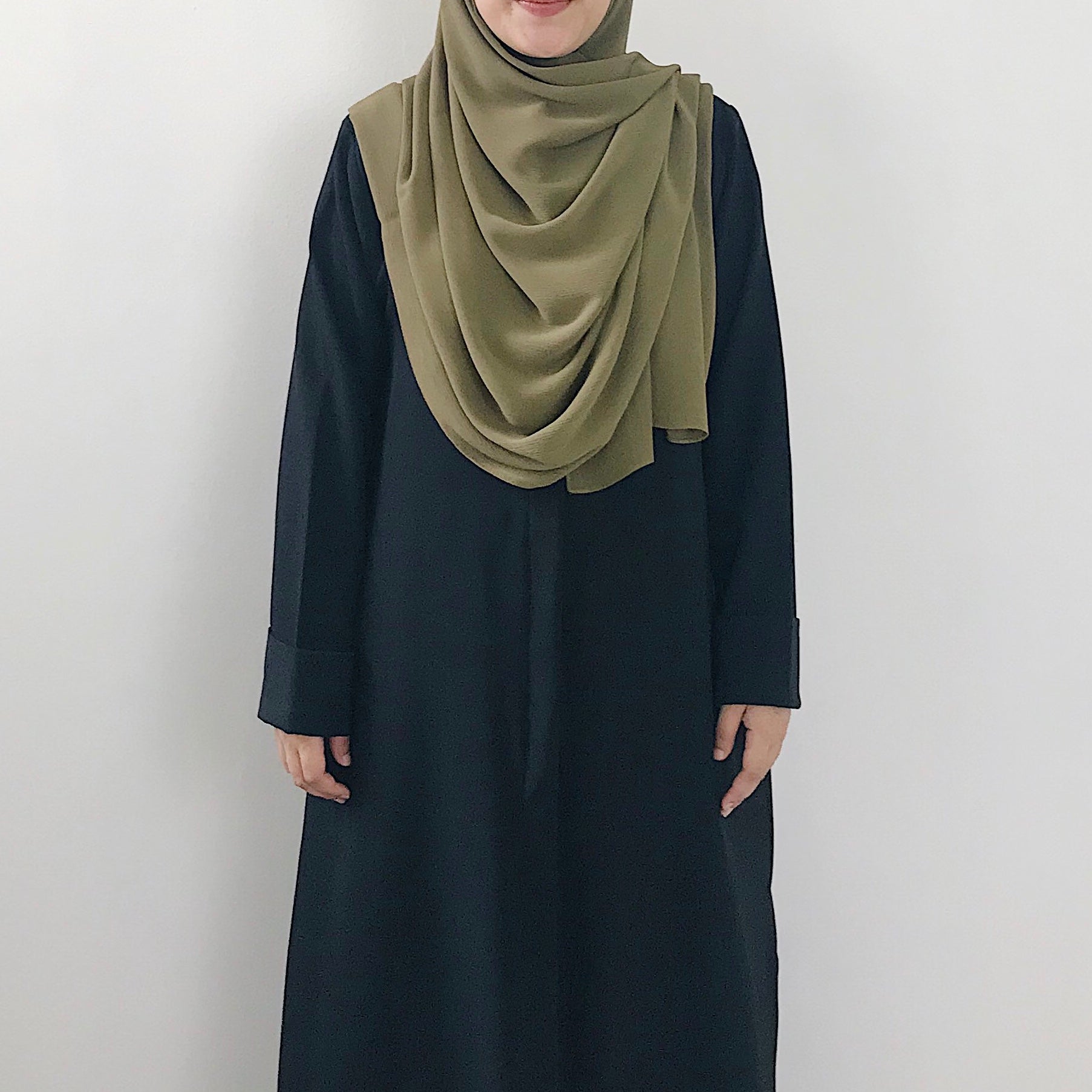 Textured Chiffon : Olive