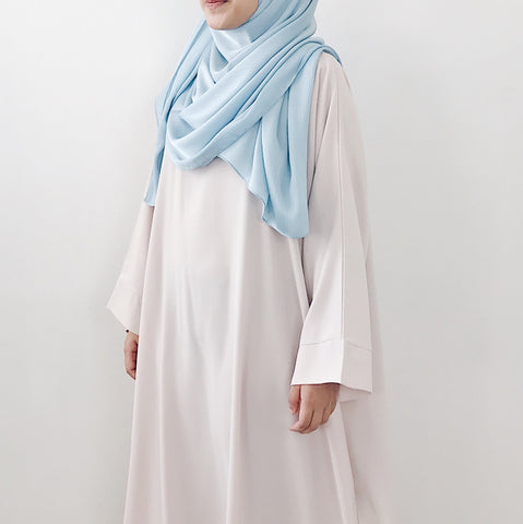 Textured Satin : Baby Blue