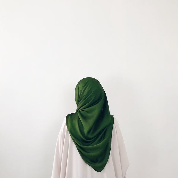 Textured Satin : Green