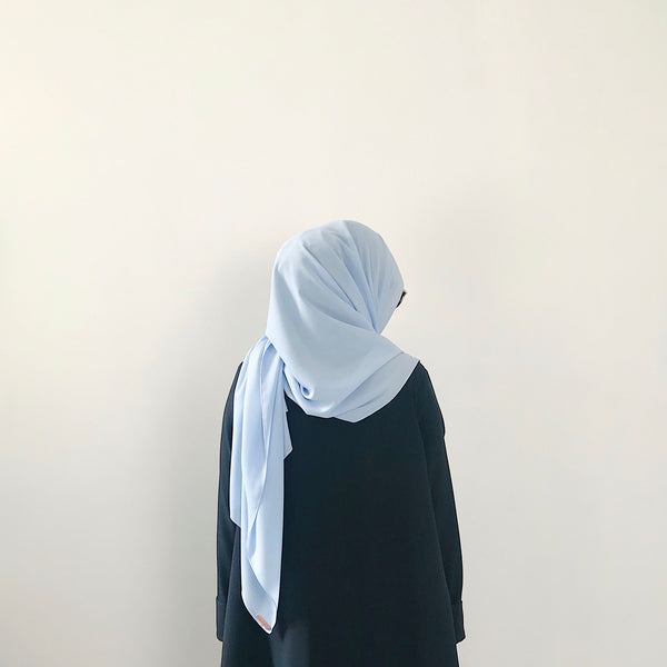 Textured Chiffon : Light Blue