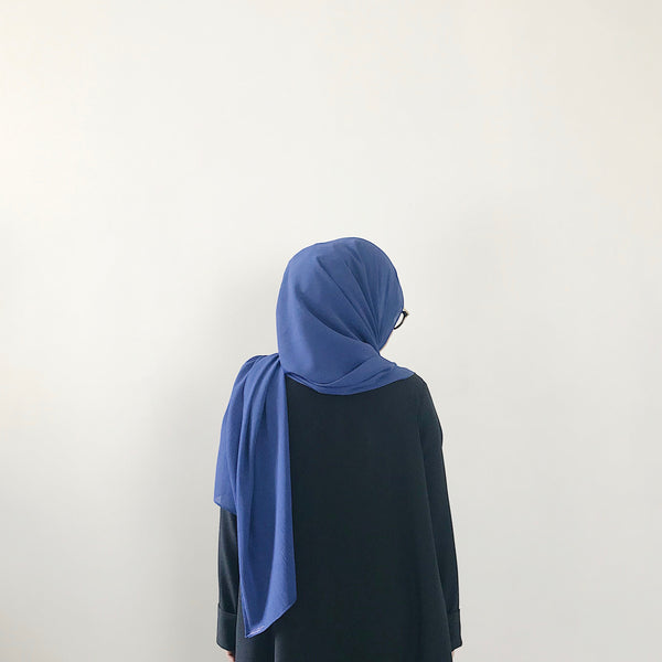 Textured Chiffon : Violet Blue