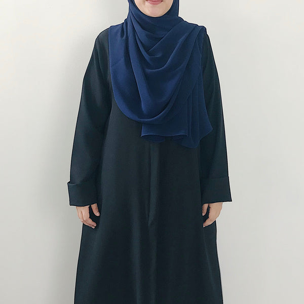 Textured Chiffon : Navy