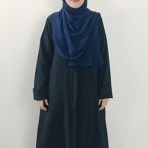 Textured Chiffon : Navy