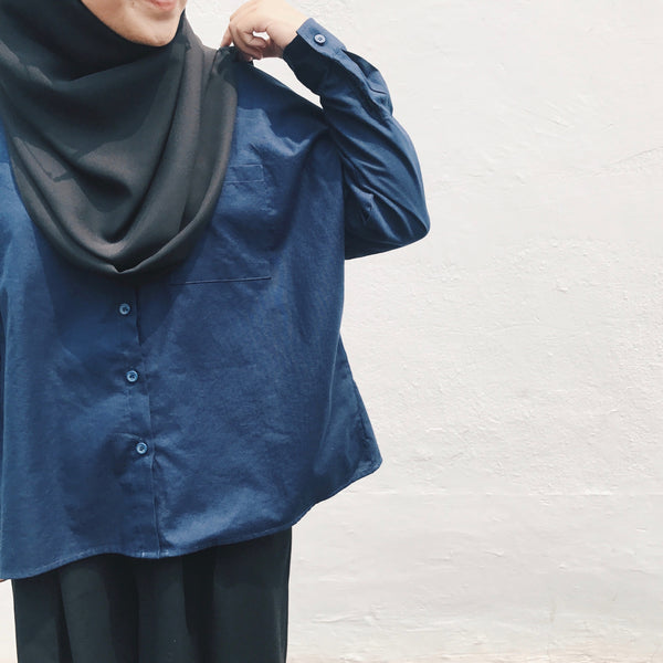 Boxy Top : Navy
