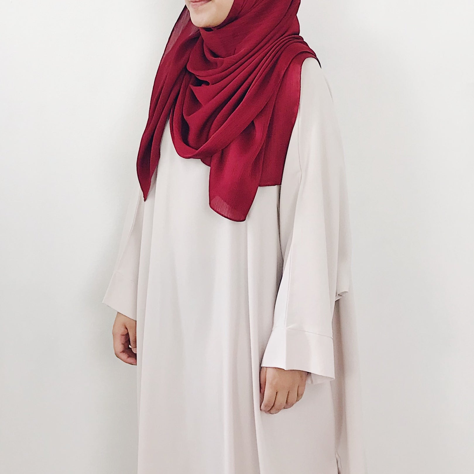 Textured Satin : Red