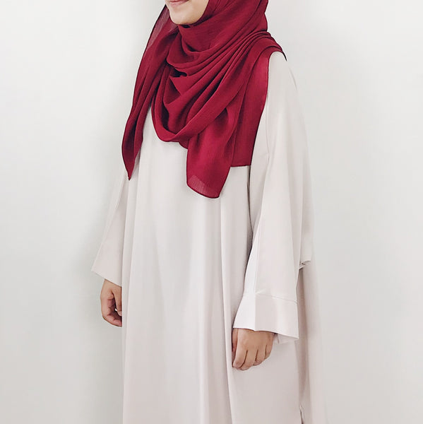 Textured Satin : Red