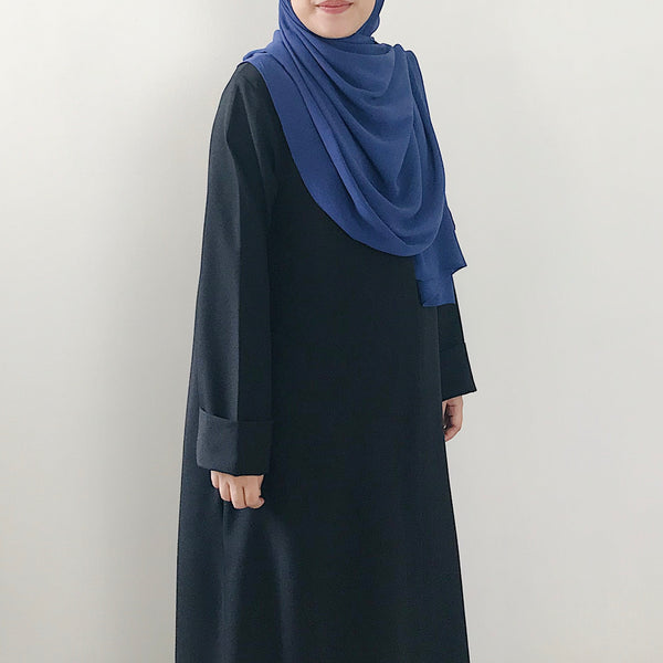 Textured Chiffon : Violet Blue