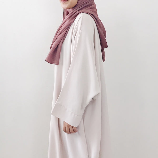 Textured Satin : Metallic Rose