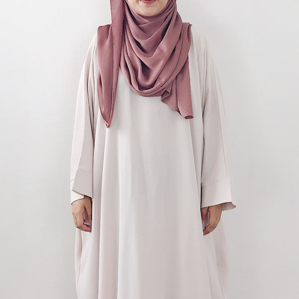 Textured Satin : Metallic Rose