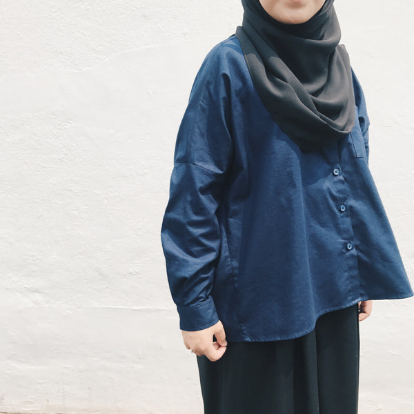 Boxy Top : Navy