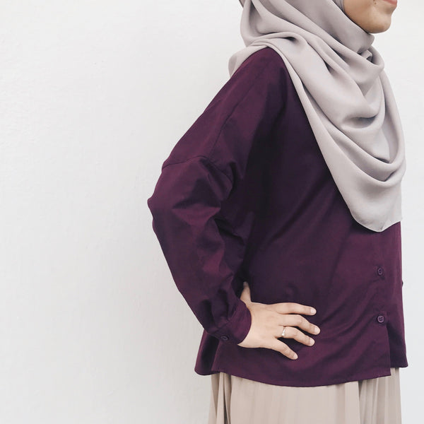 Boxy Top : Mulberry