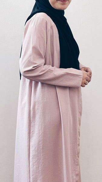 Front-Button Dress : Blush