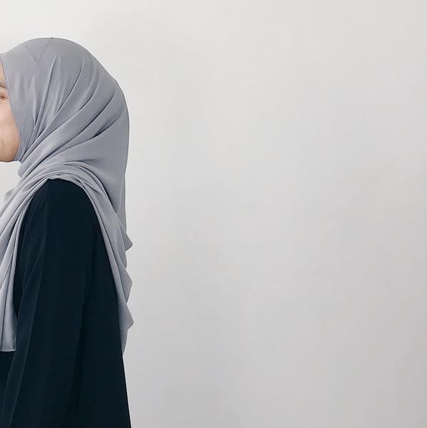 Korean Chiffon : Light Grey