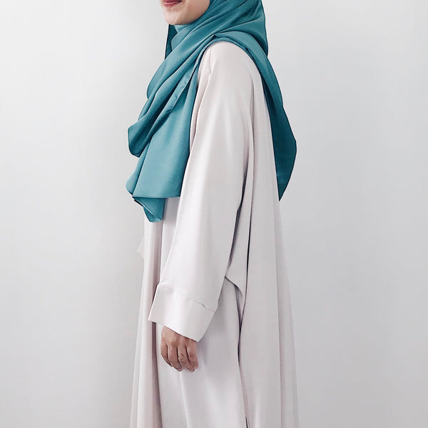 Satin Crepe : Turquoise