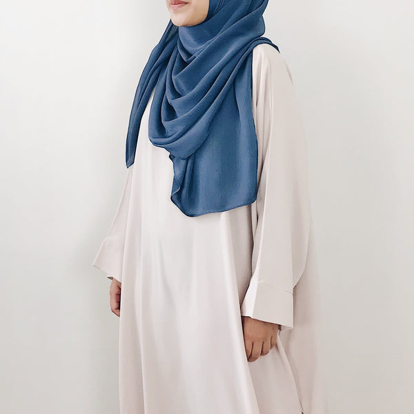 Textured Satin : Blue