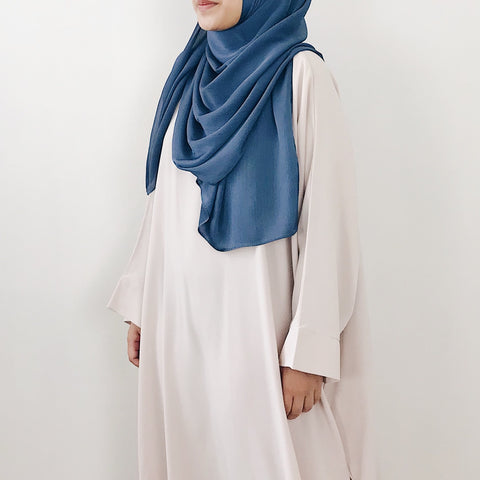 Textured Satin : Blue